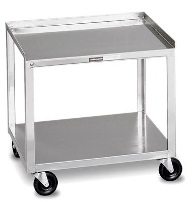 Mobile Stand - Stainless Steel - 2-shelf