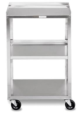 Mobile Stand - Stainless Steel - 3-shelf