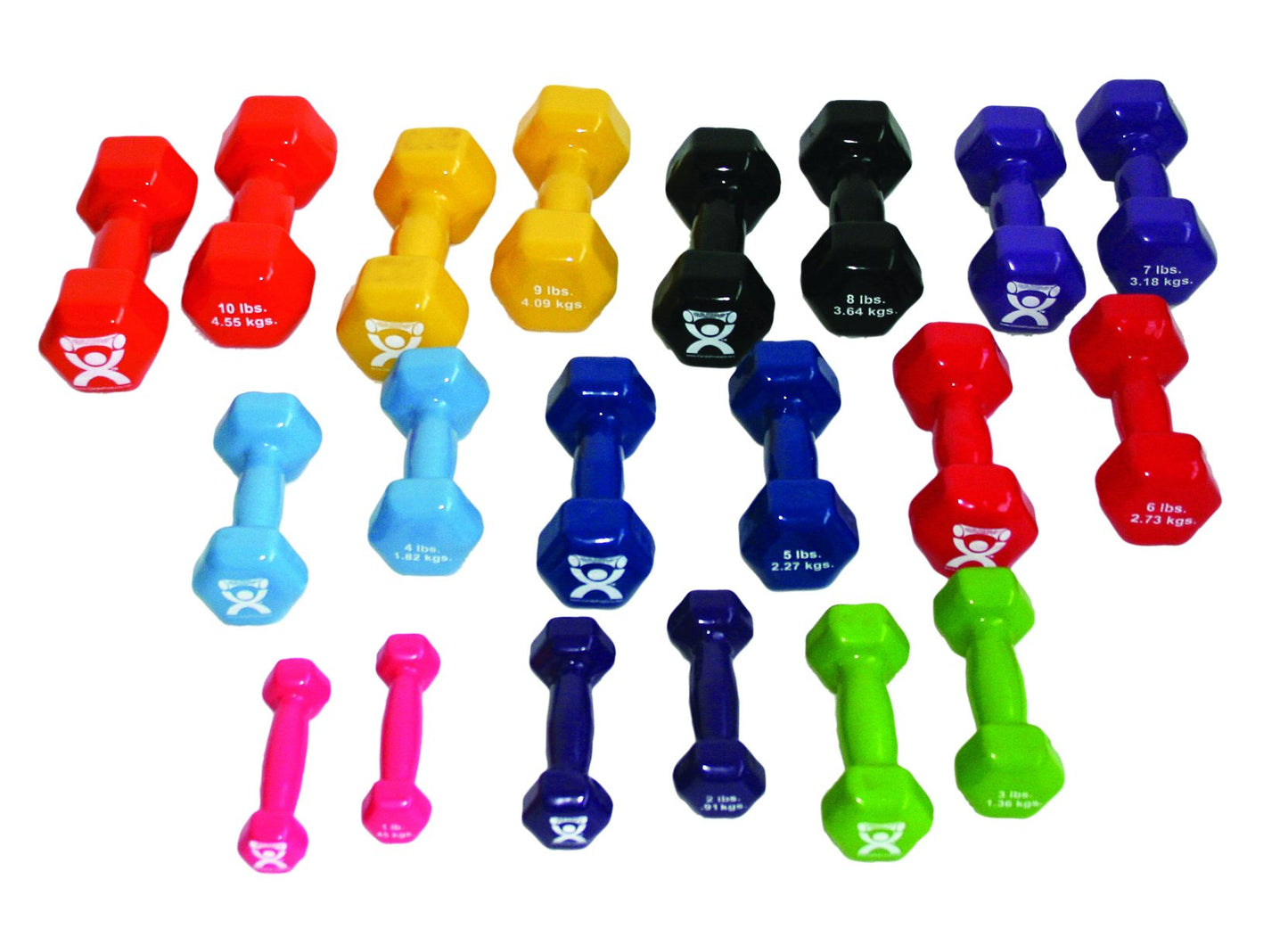 CanDo vinyl coated dumbbell - pair