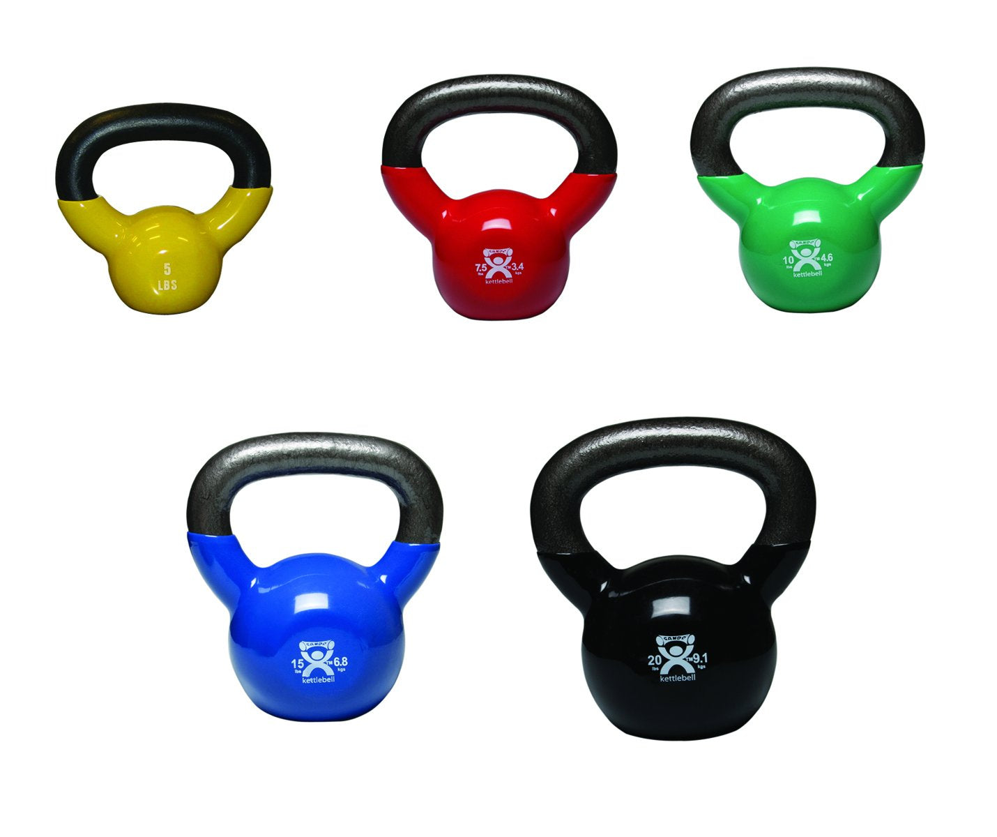 CanDo vinyl-coated kettlebell