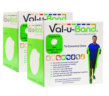 Val-u-Band Low Powder Exercise Band Rolls