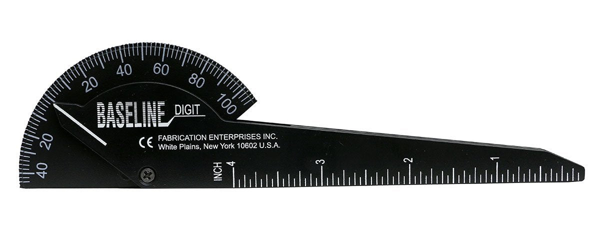 Baseline Finger Goniometer - Plastic - 1-finger Design - 6 inch