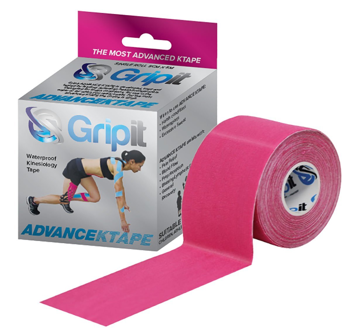 Gripit Advance KTAPE, 2" x 5.5 yds, Single Roll