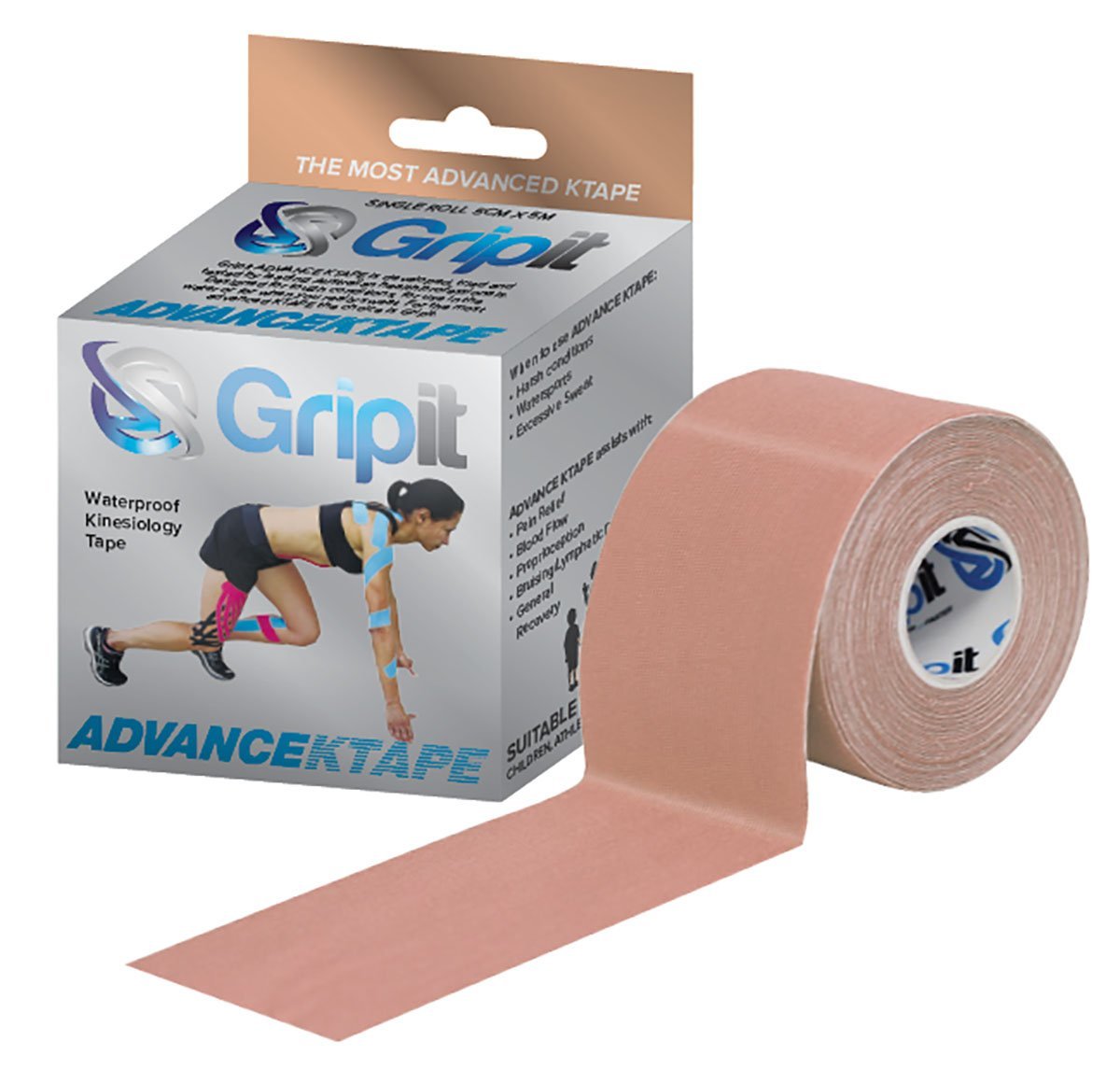 Gripit Advance KTAPE, 2" x 5.5 yds, Single Roll