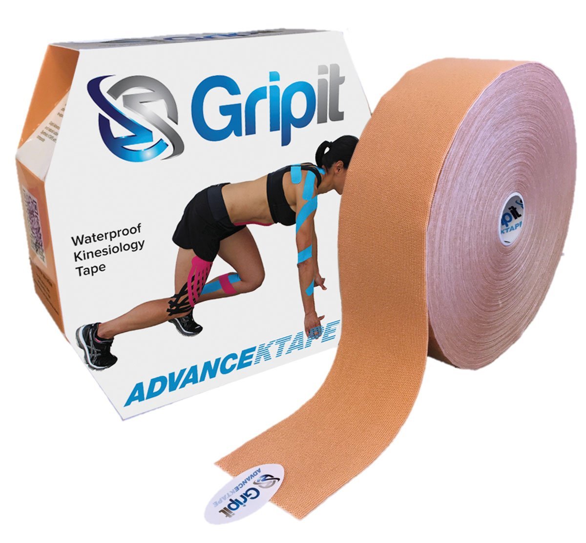 Gripit Advance KTAPE, 2" x 34 yds, Bulk Roll