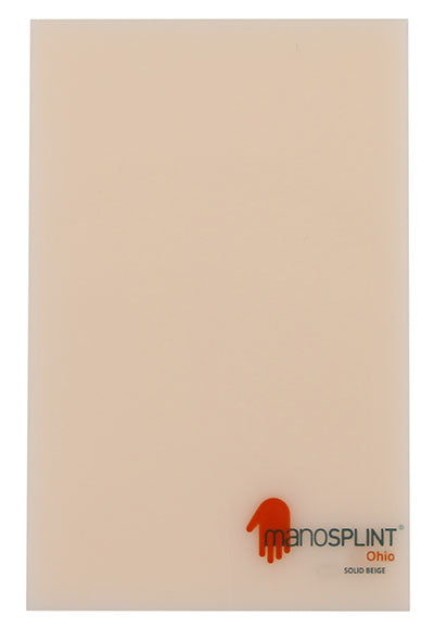 Manosplint Ohio Solid Beige 1/12" x 18" x 24" Solid Beige