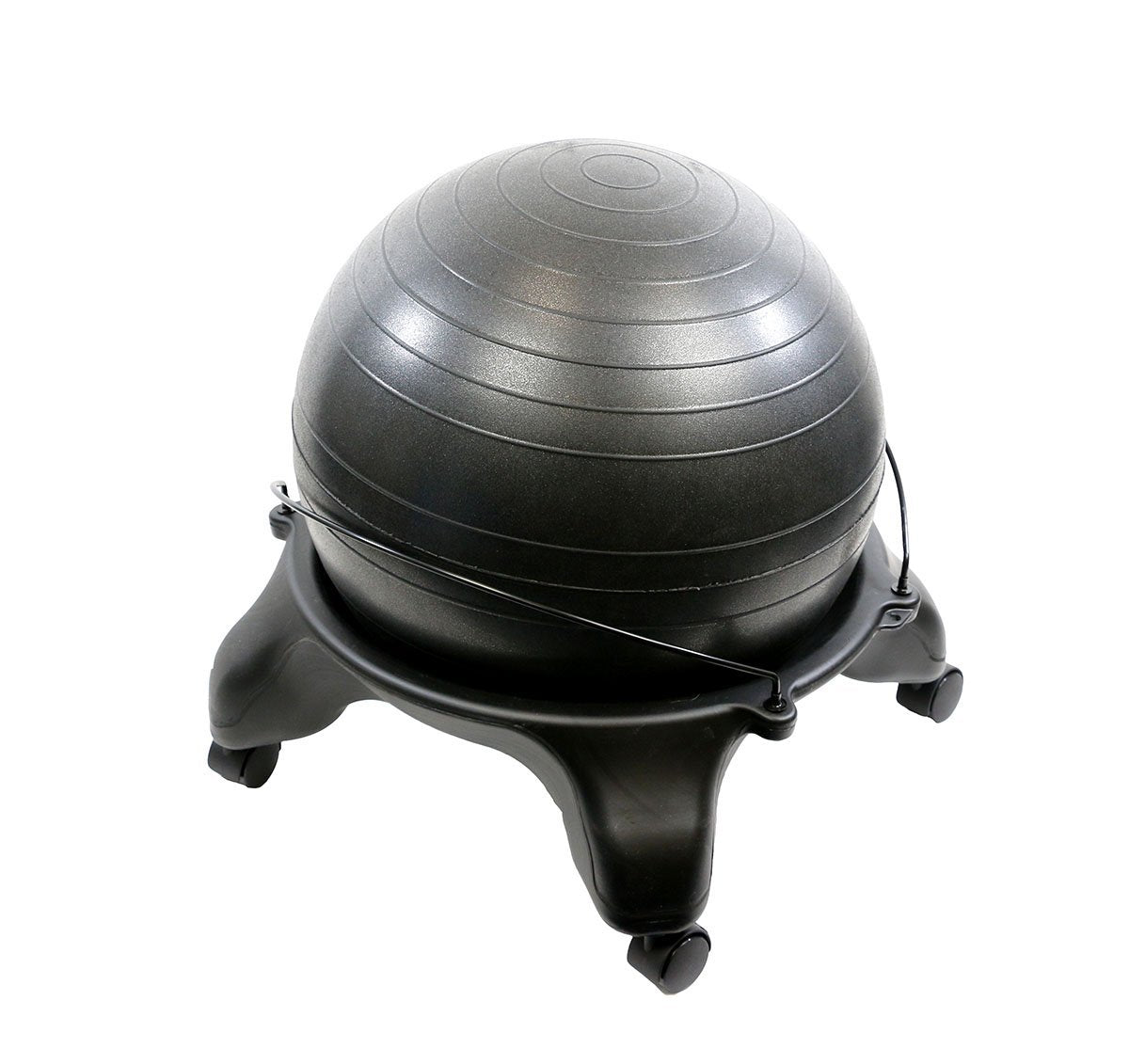 CanDo® Ball Stool - Plastic - Mobile - No Back - Adult Size - with 20" Ball