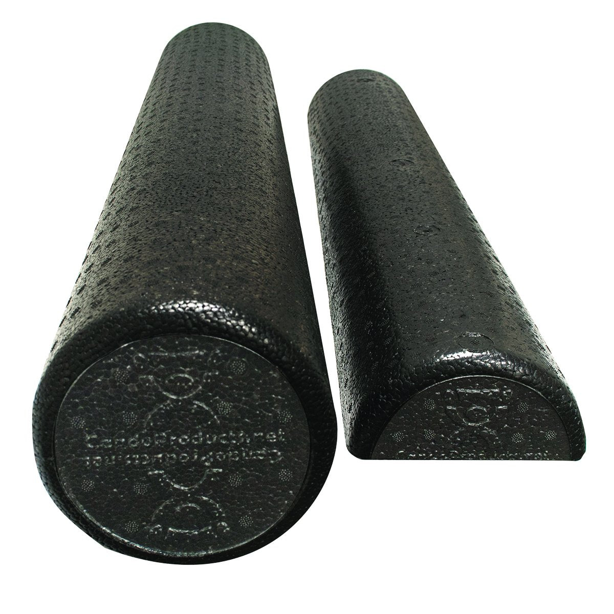 CanDo Foam Roller - Black Composite - Extra Firm