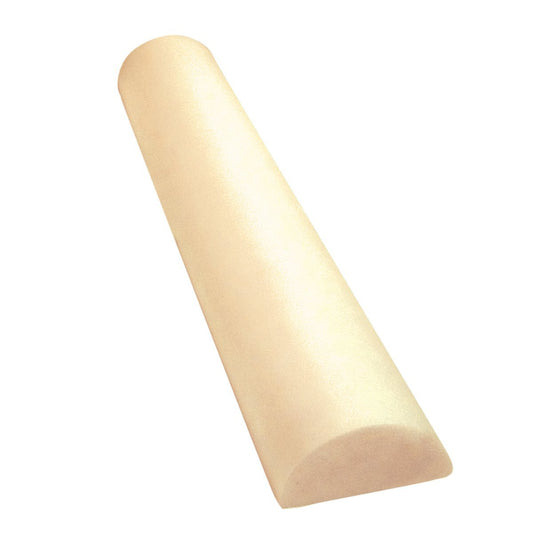 CanDo® Foam Roller - Antimicrobial - Beige PE foam - 6" x 36" - Half-Round